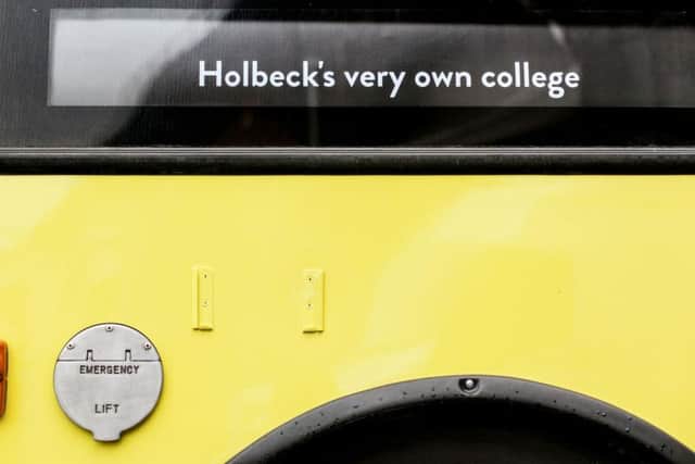 The bus at Slung Low's Cultural Community College, Leeds.
