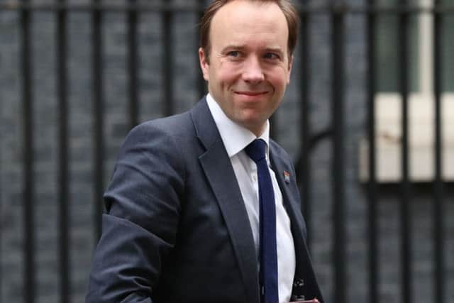 Health and Social Care Secretary Matt Hancock Photo: Jonathan Brady/PA Wire