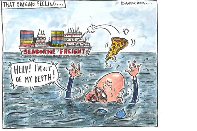 Graeme Bandeira's depiction of Chris Grayling.