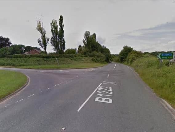The collision happened on the B1222 at the junction for the A63.