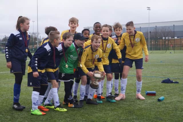 Leeds Schools Under-11s B, winners of the Green 'Un Cup and the West Yorkshire Cup.