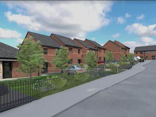 The new council homes on the Beeches in Gipton