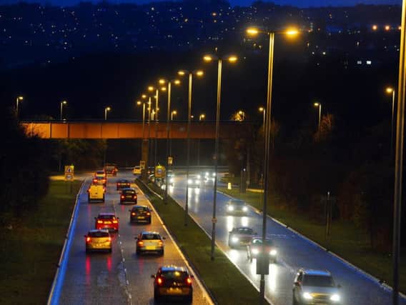 Police shut part of Stanningley Bypass after three cars were involved in a crash.
