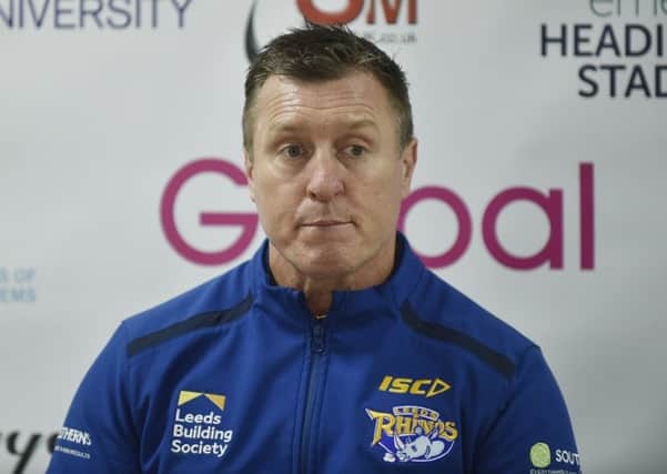 Leeds Rhinos head coach Dave Furner.