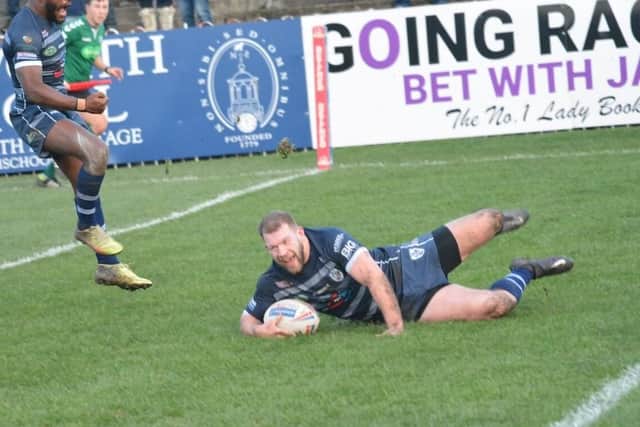 Brad Day opened his Rovers account with a first-half try. PIC: Rob Hare.