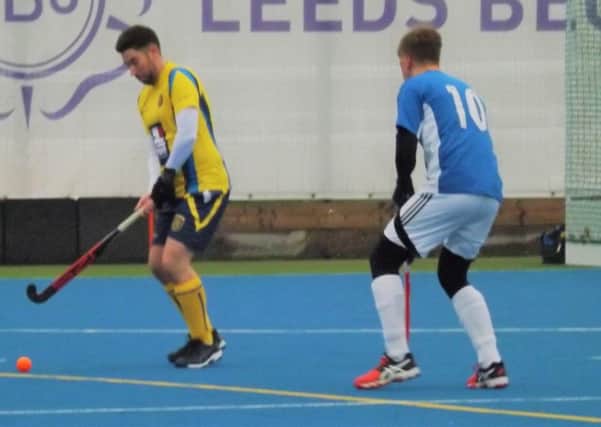 Action from leeds Hockey Club Men's 8ths' game against Kingston-upon-Hull.