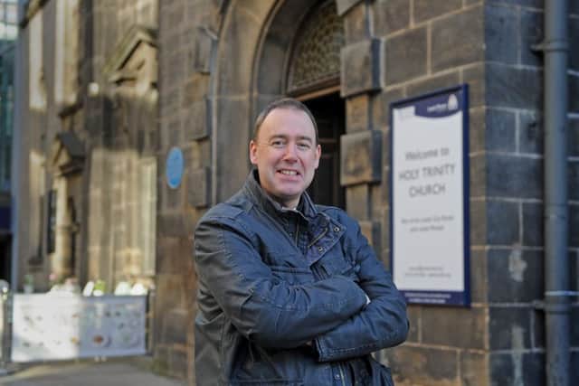 RECTOR: The Rev Canon Sam Corley at the Boar Lane church.