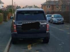 The Range Rover was parked outside Ben Rhydding Primary School