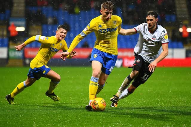 Jack Clarke featuring in last month's 1-0 win at Bolton. The Leeds United winger has been the subject of transfer speculation in the January window.