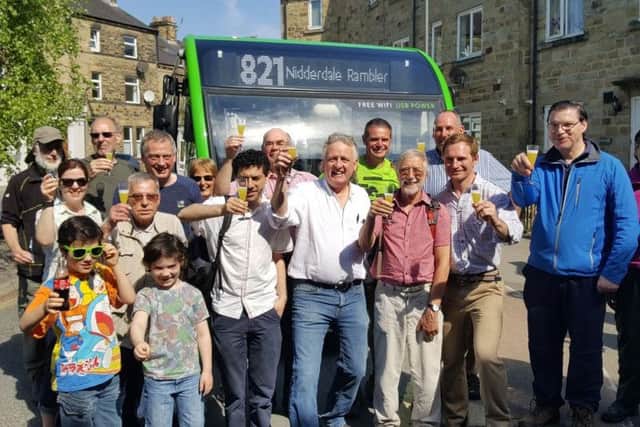 The bus service provided a boost for trade in Nidderdale last year