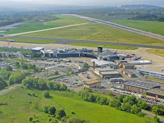 Leeds Bradford Airport from above