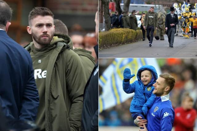 Leeds United's Stuart Dallas and club captain Liam Cooper attended Toby Nye's funeral in Leeds today