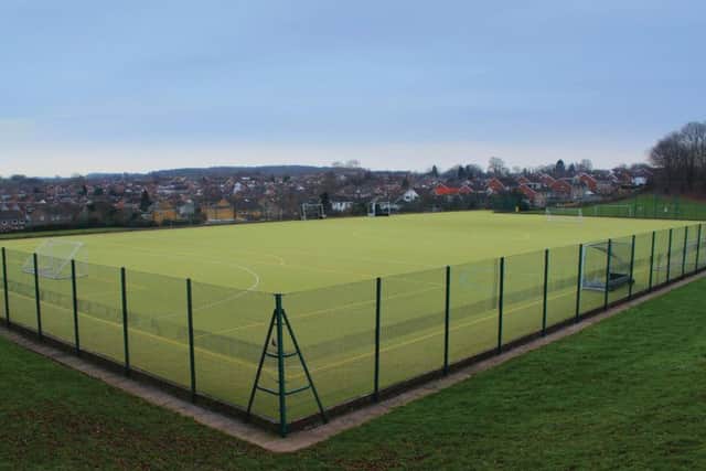 Plans to modernise the existing pitch have been submitted