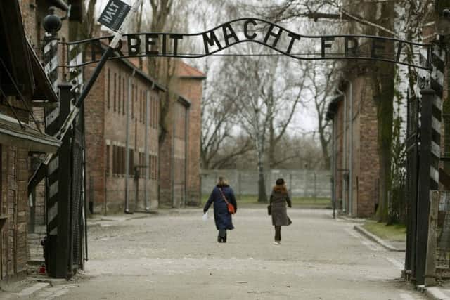 The gates at Auschwitz I camp. PIC: PA