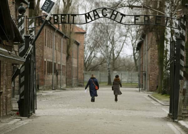 The gates at Auschwitz I camp. PIC: PA