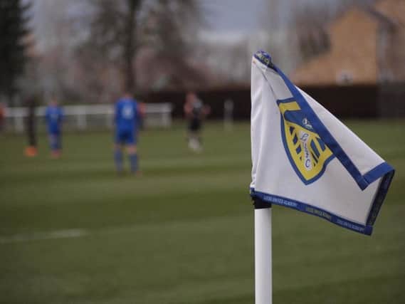 Leeds United's Under-23s in action at Thorp Arch.