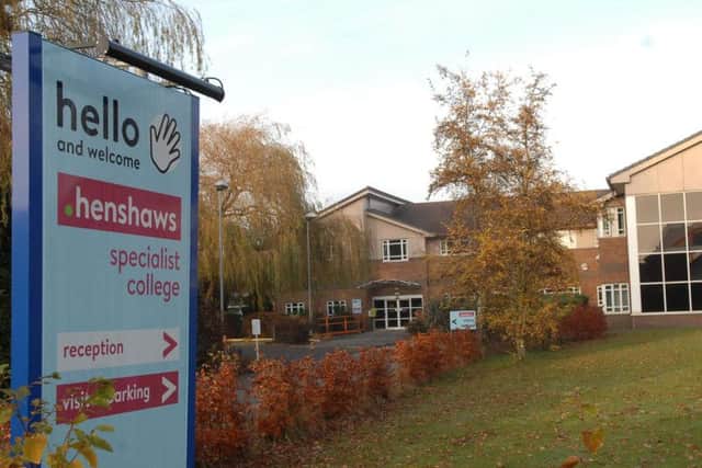 Henshaws College on Bogs Lane, Harrogate
