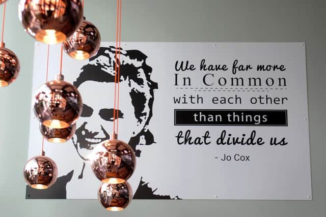 The opening of the new Jo Cox Centre at Heckmondwicke Grammar School. Picture by Simon Hulme