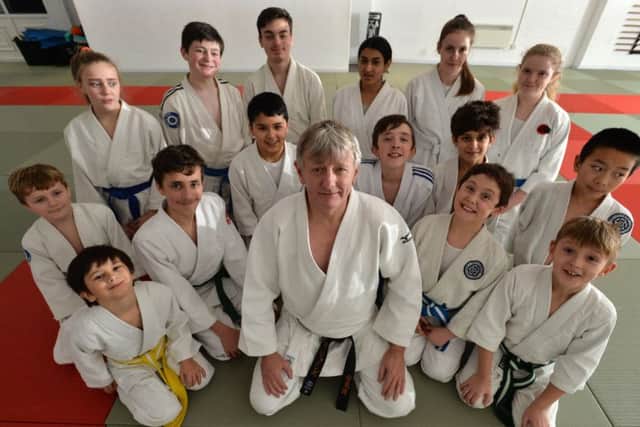 Martial Arts Instructor Bob Jones with some of his pupils at Ichiban Leeds in Meanwood. Picture: Bruce Rollinson