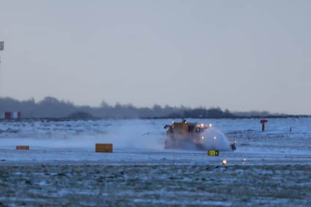 Gritters clearing snow at Leeds Bradford Airport in 2016 (file photo, Charlotte Graham)
