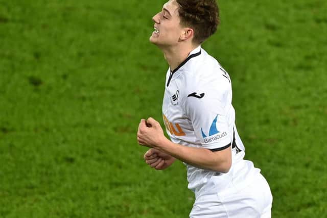 Swansea City winger Daniel James, who is on the verge of joining Leeds United.