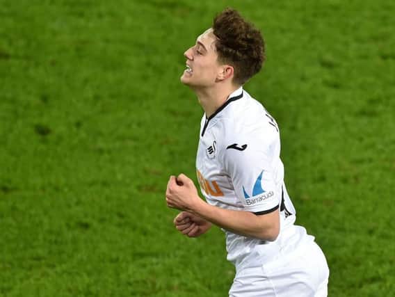 Swansea City winger Daniel James, who is on the verge of joining Leeds United.