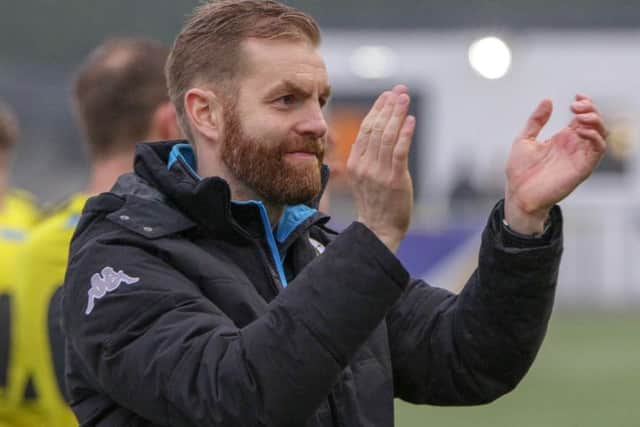 Harroaget Town boss Simon Weaver.