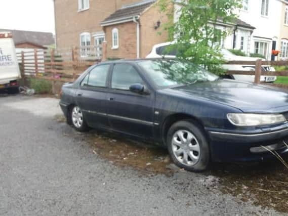 The car had been abandoned in Otley since 2010