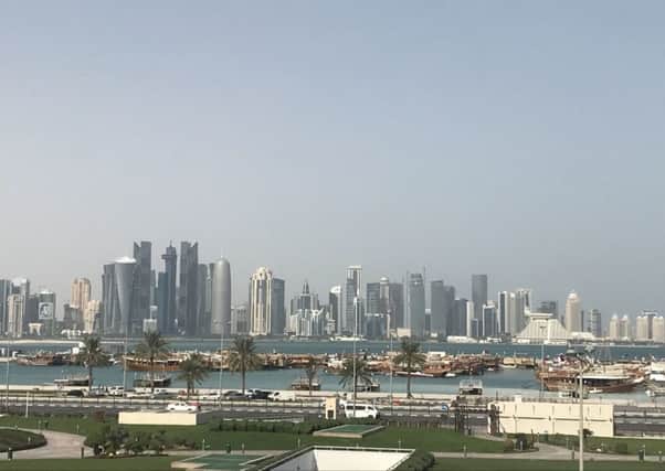 Doha's West Bay. PIC: PA