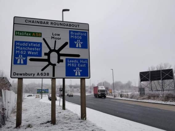There was a heavy covering of snow on Thursday, and more could come today. PIC: Highways England