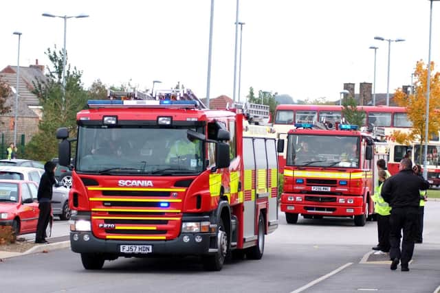 Fire engines in Leeds (file photo)