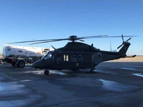 The Irish Air Corps helicopter at Multiflight today