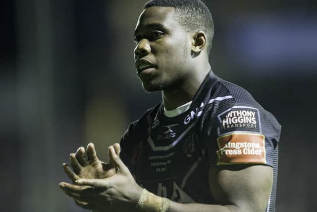 Castleford's Tuoyo Egodo is on standby to face Hull. PIC: Allan McKenzie/SWpix.com