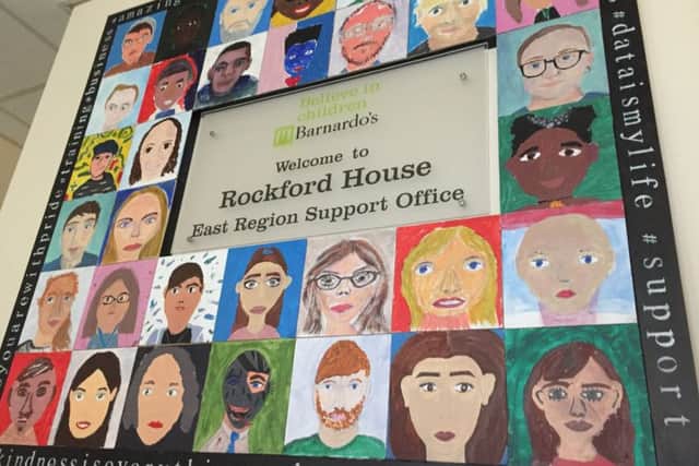 DESIGN: The work was put together by youngsters and local artist Alan Pergusey.