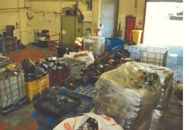 An image of the TLC Recycling site run by Terry Dugbo