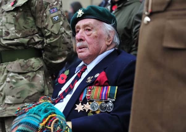 LAST POST: Former Royal Regiment of Artillery sergeant Benjamin Boocock at the Leeds Remembrance Day Service on November 11 2018. PIC: Gerard Binks Photography