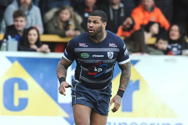 Ryan Bailey, in action during a pre-season trial for Featherstone against Castleford Tigers in December last year.