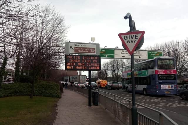 Traffic was severely affected by the incident