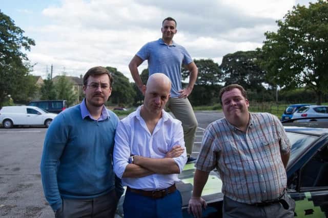The stars of forthcoming comedy film Destination: Dewsbury.