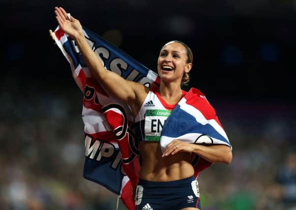 Dame Jessica Ennis-Hill at the 2012 Olympics.