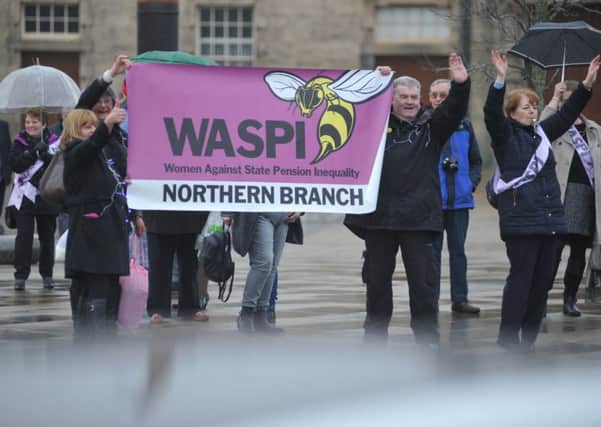 Members of WASPI (Women Against State Pension Inequality).