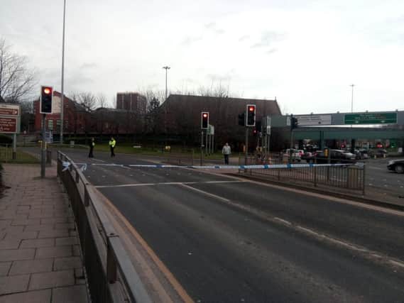 A police cordon remains in place on the A64 inner ring road westbound in Leeds and evening traffic is expected to be heavy.