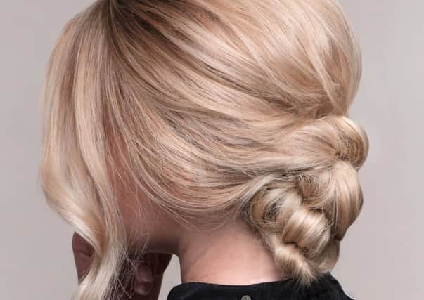 A lovely and flattering updo by Rush Hair York but easy to achieve at home too.