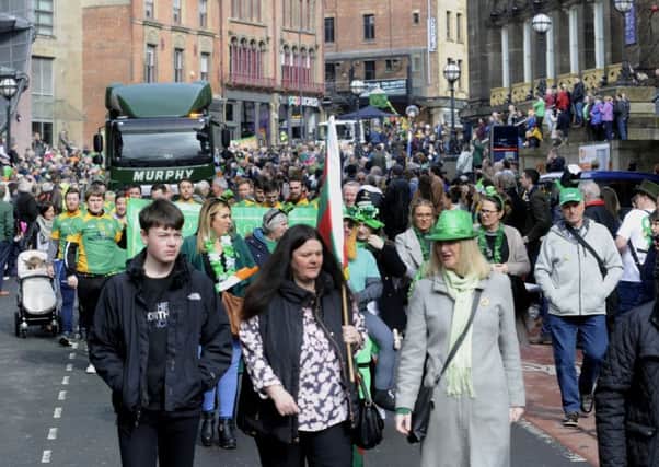 The March 2018 St Patricks Day Parade, Leeds. Picture by Simon Hulme