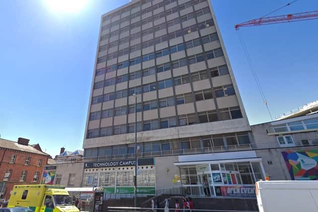 Leeds Technology College in Woodhouse Lane. (Credit: Google)