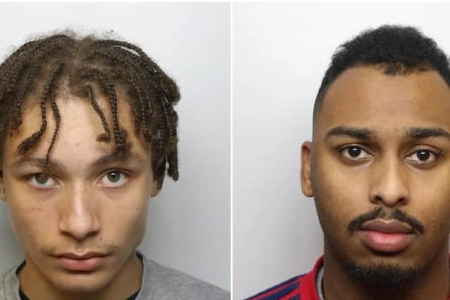 Emile Riggan and Shaheem Isaac were sentenced at Leeds Crown Court.