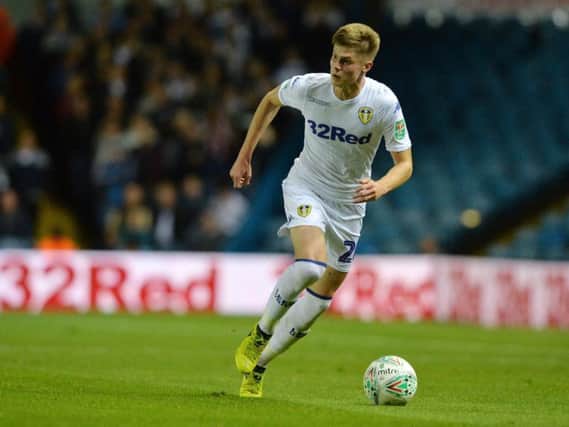 Leeds United defender Tom Pearce featured for Scunthorpe United in League One this weekend.