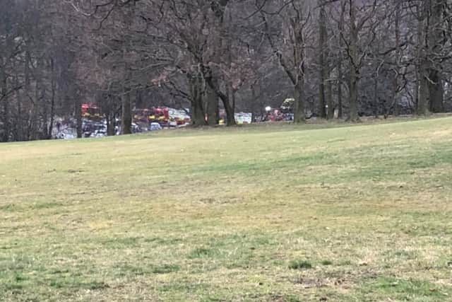 Four fire engines called out to Roundhay Park Leeds to rescue baby doll