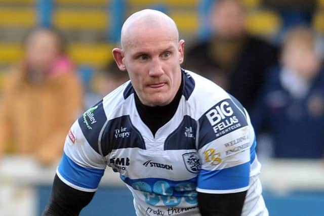 STILL GOING: Richard Moore, in action for Featherstone last season.  Picture: Tony Johnson.