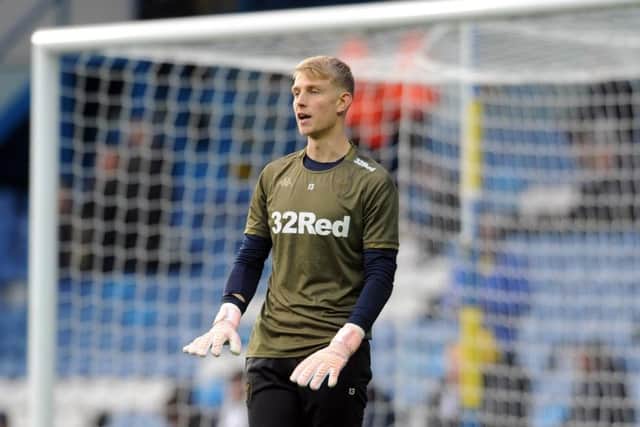Leeds United goalkeeper Will Huffer who has been recalled from Barnet.